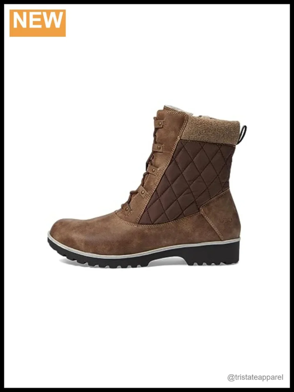 Jambu Women's Fargo Waterproof Mid-Calf Boots Faux Leather Lace-Up